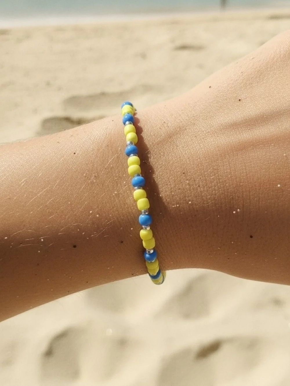 Kids Colorful Beaded Bracelets Set with Shell Charm - Multicolor